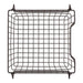 Metal Basket Black Square Small