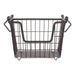 Metal Basket Black Square Medium