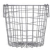 Metal Basket Cool Gray Round Small