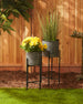 Deco Waves Bucket Plant Stand Set of 2