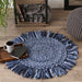 Blue Rag Rug 3 Ft Round