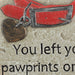 You Left Your Pawprints On Our Hearts - Pet Memorial Stepping Stone