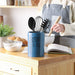 Blue Stir It Up Ceramic Utensil Holder