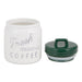 Dark Green Ceramic Jar Canister