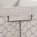 Rustic Bronze Chicken Wire Stone & White Gingham Check Liner Basket