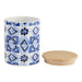 Blue Tile Ceramic Canister Set