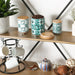 Teal Tile Ceramic Canister Set