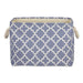 Lattice Stonewash Blue Rectangle Medium Polyester Bin