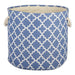 Polyester Bin Lattice French Blue Round Large