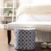 Polyester Bin Lattice French Blue Round Large