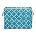 Lattice Storm Blue Rectangle Medium Polyester Bin