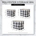 Lattice Storm Blue Rectangle Small Polyester Bin