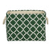 Lattice Hunter Green Rectangle Medium Polyester Bin