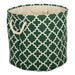 Polyester Bin Lattice Hunter Green Round Large