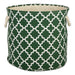 Polyester Bin Lattice Hunter Green Round Large