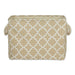 Lattice Vintage Linen Rectangle Medium Polyester Bin