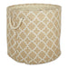 Polyester Bin Lattice Vintage Linen Round Large