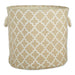 Polyester Bin Lattice Vintage Linen Round Large