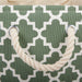 Lattice Artichoke Green Rectangle Medium Polyester Bin