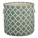 Polyester Bin Lattice Artichoke Green Round Large