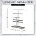 Nickel Matte 3 Tier Jewelry Organizer