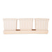 White Square Ceramic Small Planter Set of 3