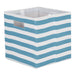 Polyester Cube Stripe Storm Blue Square 11 x 11 x 11