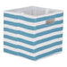 Polyester Cube Stripe Storm Blue Square 13 x 13 x 13