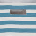 Polyester Cube Stripe Storm Blue Square 13 x 13 x 13