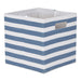 Polyester Cube Stripe French Blue Square 13 x 13 x 13