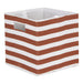 Polyester Cube Stripe Cinnamon Square 11 x 11 x 11