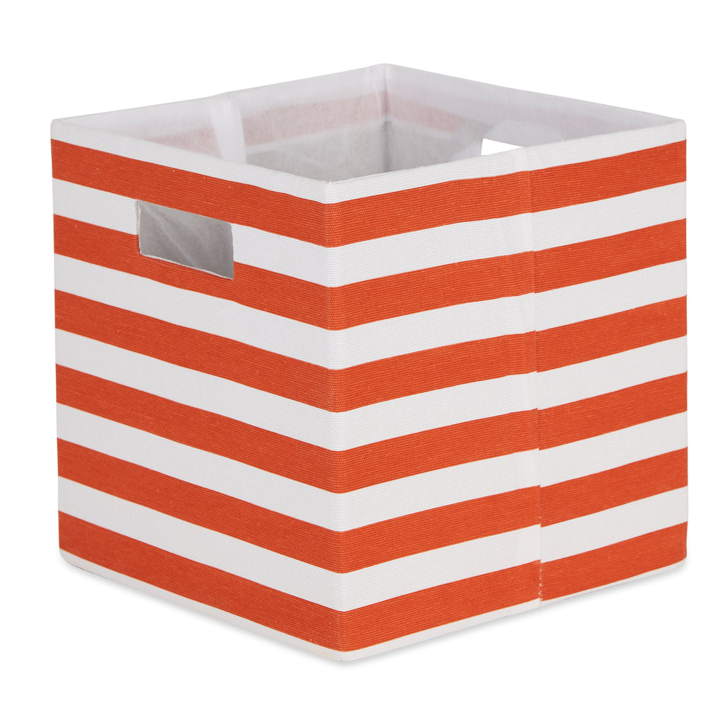 Polyester Cube Stripe Spice Square 11 x 11 x 11