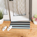 Blue And Gray Stripe Tufted Loop Textilene Mat 17.75X29.5