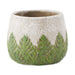 Greek Leaf Cement Flower Pot Set of 2