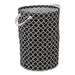 Laundry Hamper Lattice Black Round