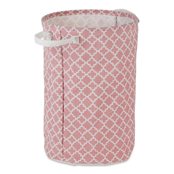 Laundry Hamper Lattice Rose Round