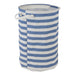 Laundry Hamper Stripe French Blue Round