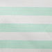 Laundry Hamper Stripe Aqua Round