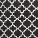 Cotton/Poly Laundry Bin Lattice Black Rectangle Extra Large