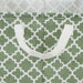 Cotton/Poly Laundry Bin Lattice Artichoke Green Rectangle Extra Large