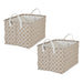 Laundry Bin Lattice Stone Rectangle Extra Large