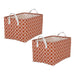 Cotton/Poly Laundry Bin Lattice Cinnamon Rectangle Extra Large