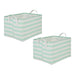 Laundry Bin Stripe Aqua Rectangle Extra Large