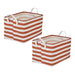 Laundry Bin Stripe Cinnamon Rectangle Extra Large