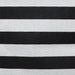 Laundry Bin Stripe Black Rectangle Large