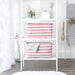 Laundry Bin Stripe Rose Rectangle Large