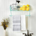 Large Aqua Farmhouse Towel Rack