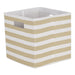 Polyester Cube Stripe Vintage Linen Square 11 x 11 x 11