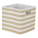 Polyester Cube Stripe Vintage Linen Square 13 x 13 x 13