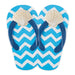 Seashell Flip Flops Stepping Stone